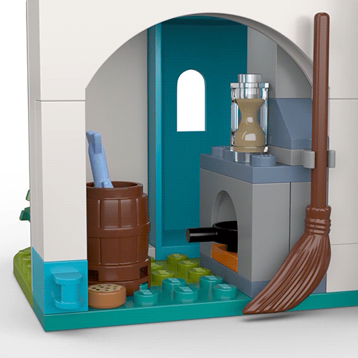 LEGO Het Disney kasteel van Assepoester en de knappe prins 43206 Disney