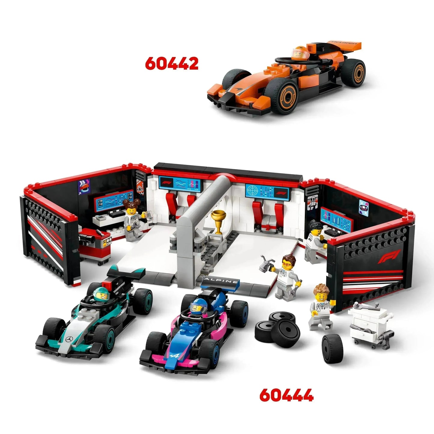 LEGO Pitcrew van de Formule 1 60443 City