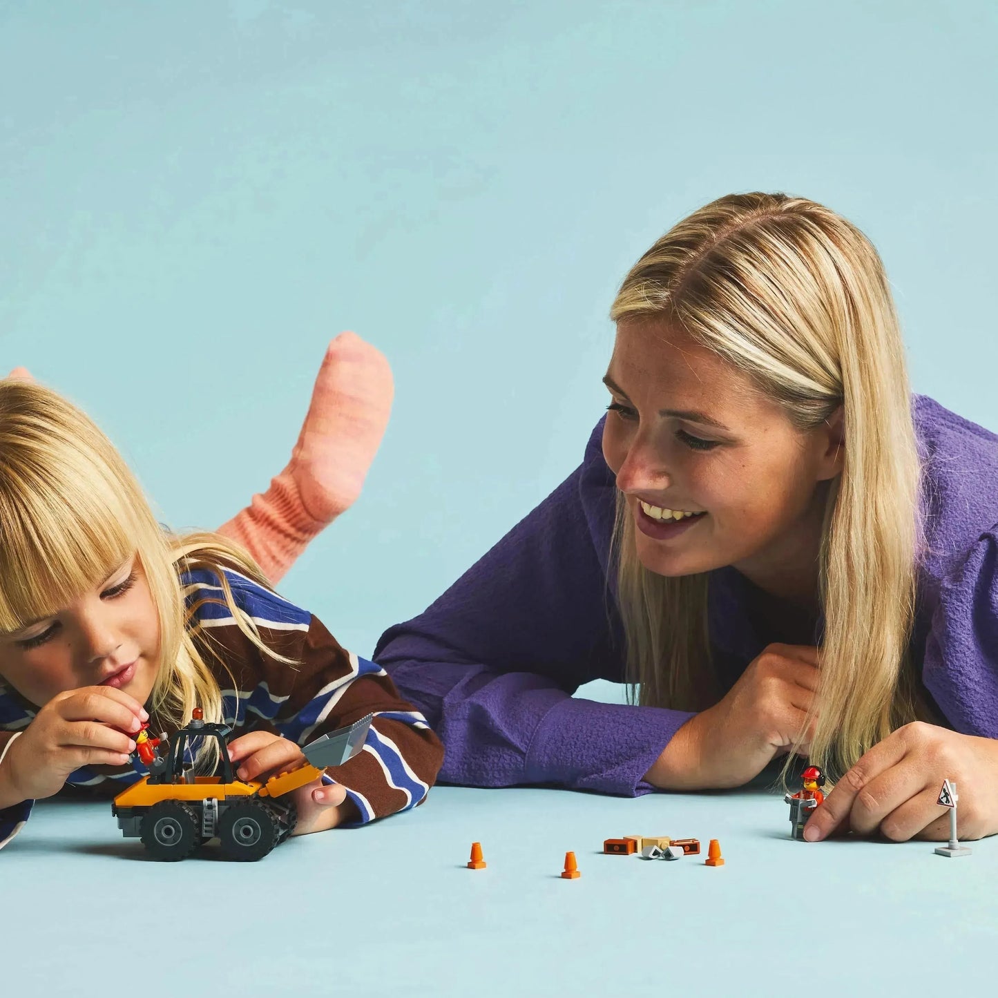 LEGO Gele Wiellader graafmachine 60450 City