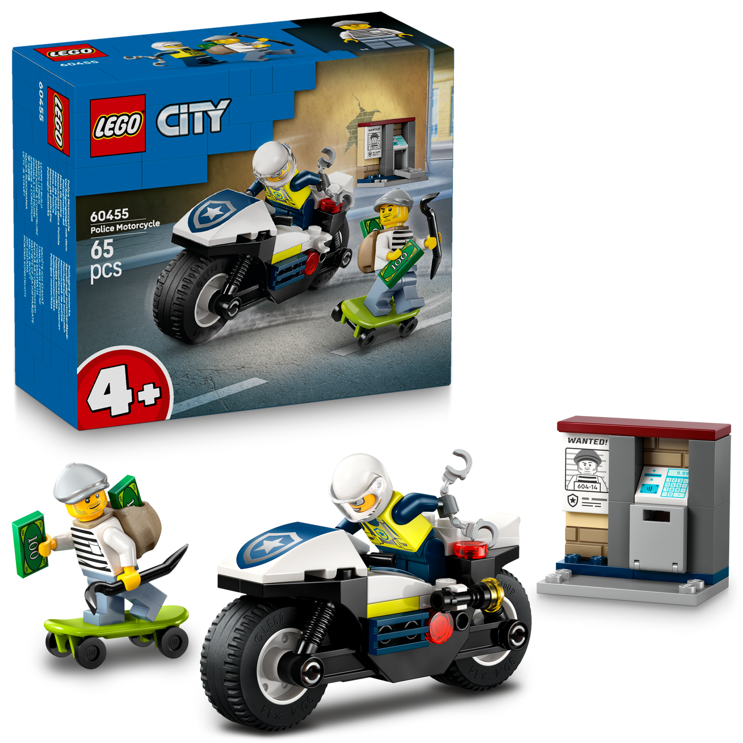 LEGO Achtervolging op de politiemotor 60455 City