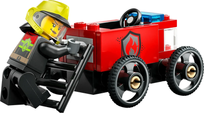 LEGO Raceauto pakket: pizzabestelwagen vs Brandweerwagen 60458 City