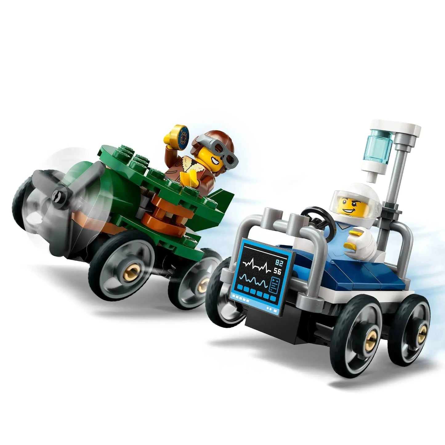 LEGO Raceauto pakket: vliegtuig vs ziekenhuisbed 60459 City