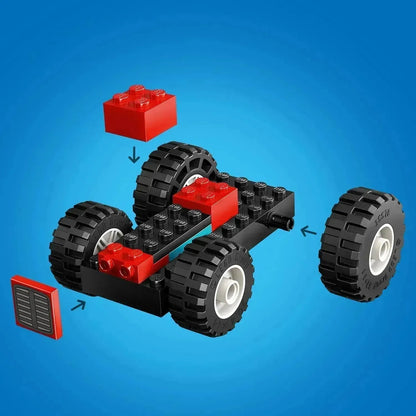 LEGO Rode tractor met aanhanger en schapen 60461 City