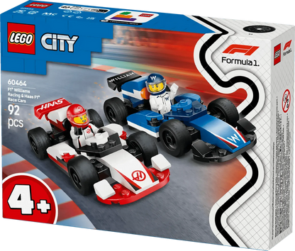 LEGO F1 Williams Racing & Haas Formule 1 auto's 60464 City