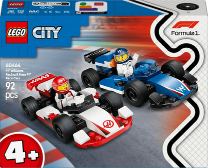 LEGO F1 Williams Racing & Haas Formule 1 auto's 60464 City