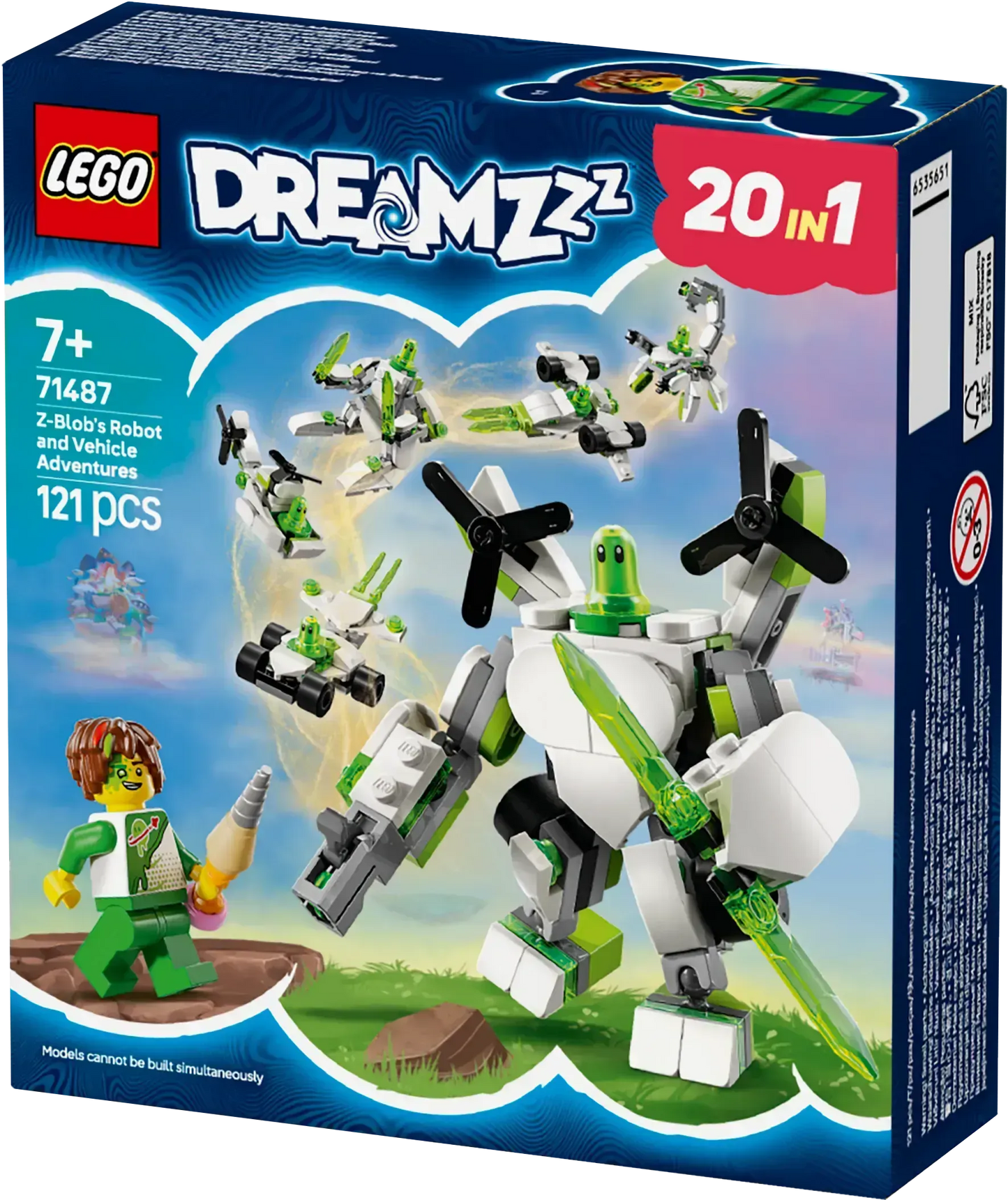 LEGO Z-Blobs robot &amp; vehicle adventure 71487 Dreamzzz (Pre-Order: January 2025)