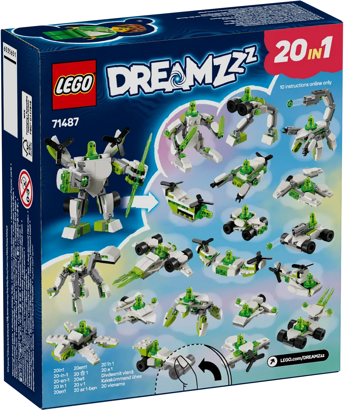 LEGO Z-Blobs robot &amp; vehicle adventure 71487 Dreamzzz (Pre-Order: January 2025)