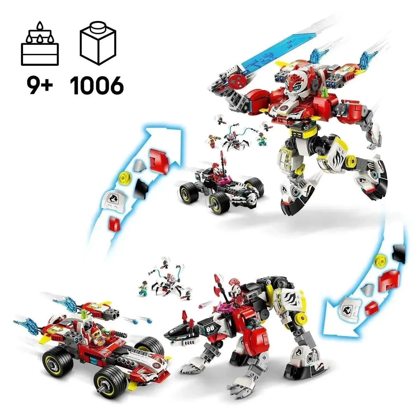 LEGO Coopers tijgermecha en zero's HotRod 71497 Dreamzzz