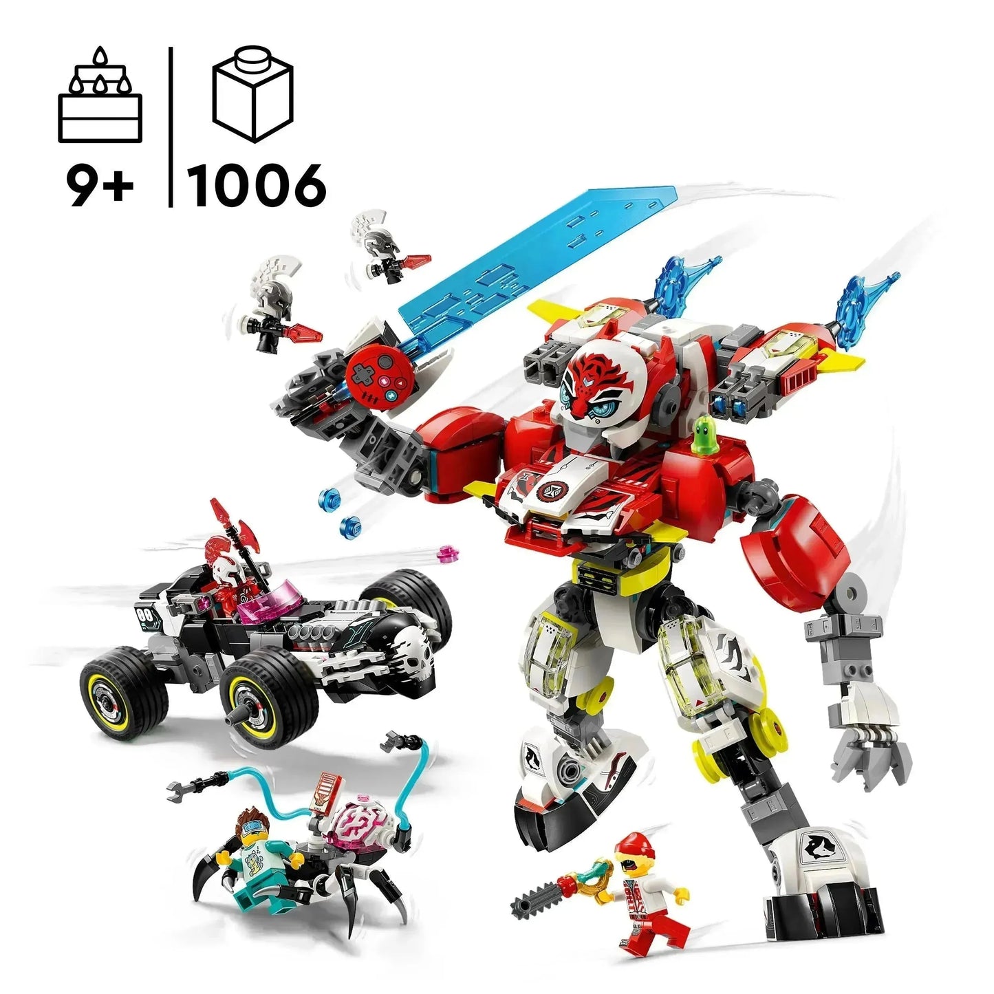 LEGO Coopers tijgermecha en zero's HotRod 71497 Dreamzzz
