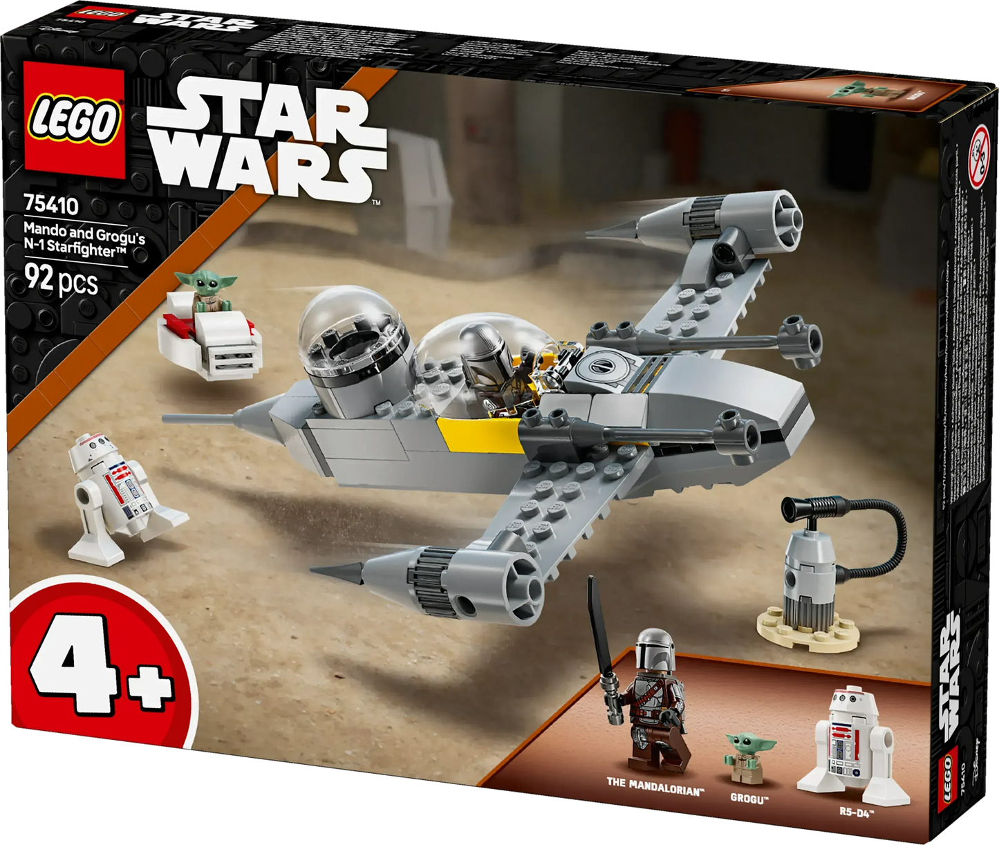 LEGO Mando en Grogu's N-1 Starfighter 75410 StarWars
