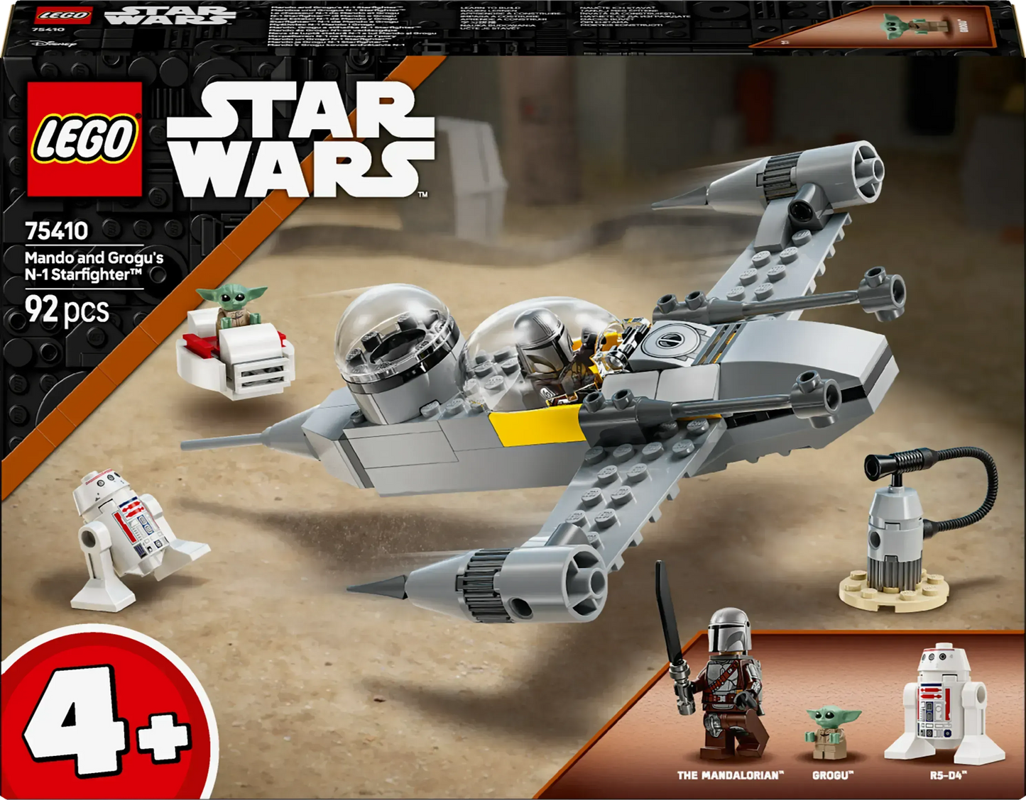 LEGO Mando en Grogu's N-1 Starfighter 75410 StarWars