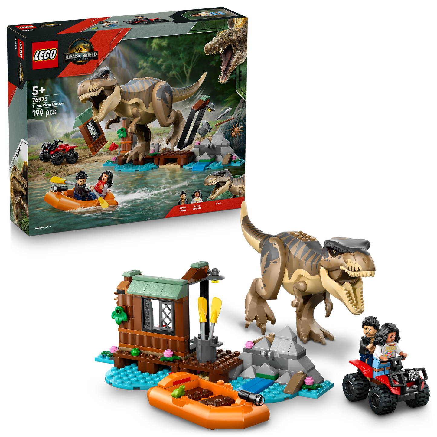 LEGO T. rex rivierontsnapping 76975 Jurassic World