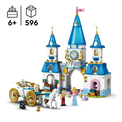 LEGO Assepoesters kasteel en paardenkoets 43275 Disney