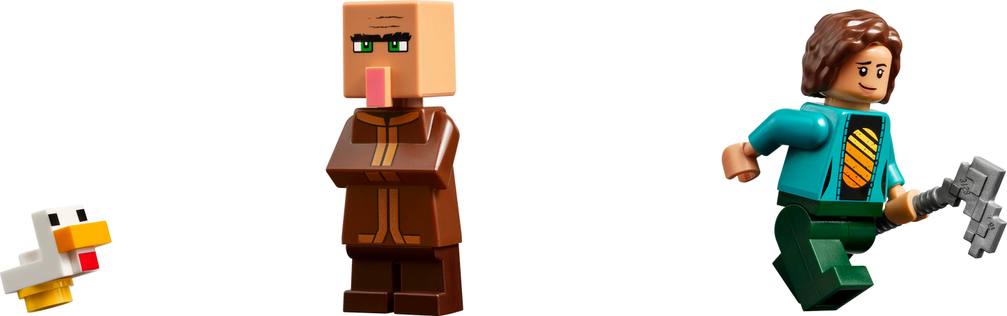 LEGO De Ghast-ballon aanval op het dorp 21273 Minecraft