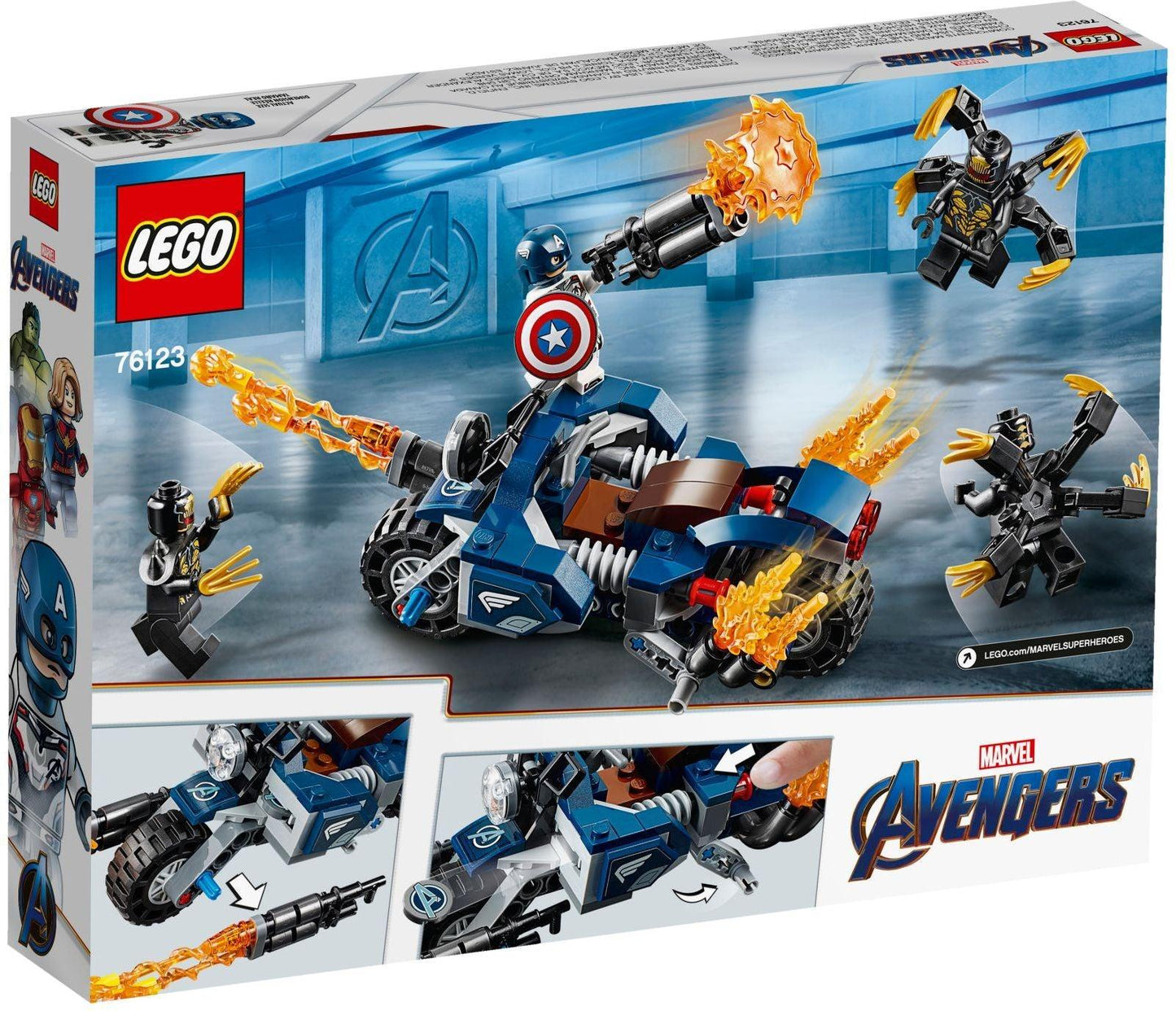 LEGO Captain America: Aanval van de Outriders 76123 Marvel Super Heroes | 2TTOYS ✓ Official shop<br>