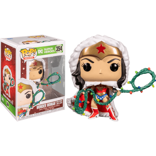 Funko Pop! 354 DC Holiday Kerst Wonder Woman met licht lasso FUN 50652 | 2TTOYS ✓ Official shop<br>