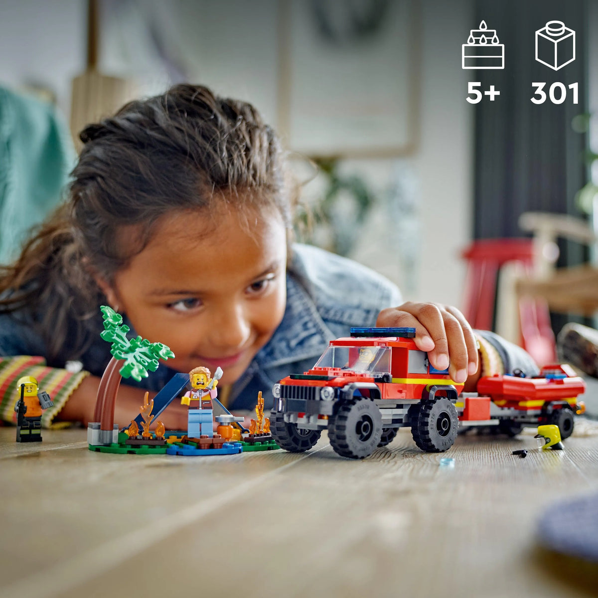 LEGO Fire Engine with Rescue Boat 60412 City LEGO FRIENDS @ 2TTOYS | Official LEGO shop😊🥰 LEGO €. 29.99