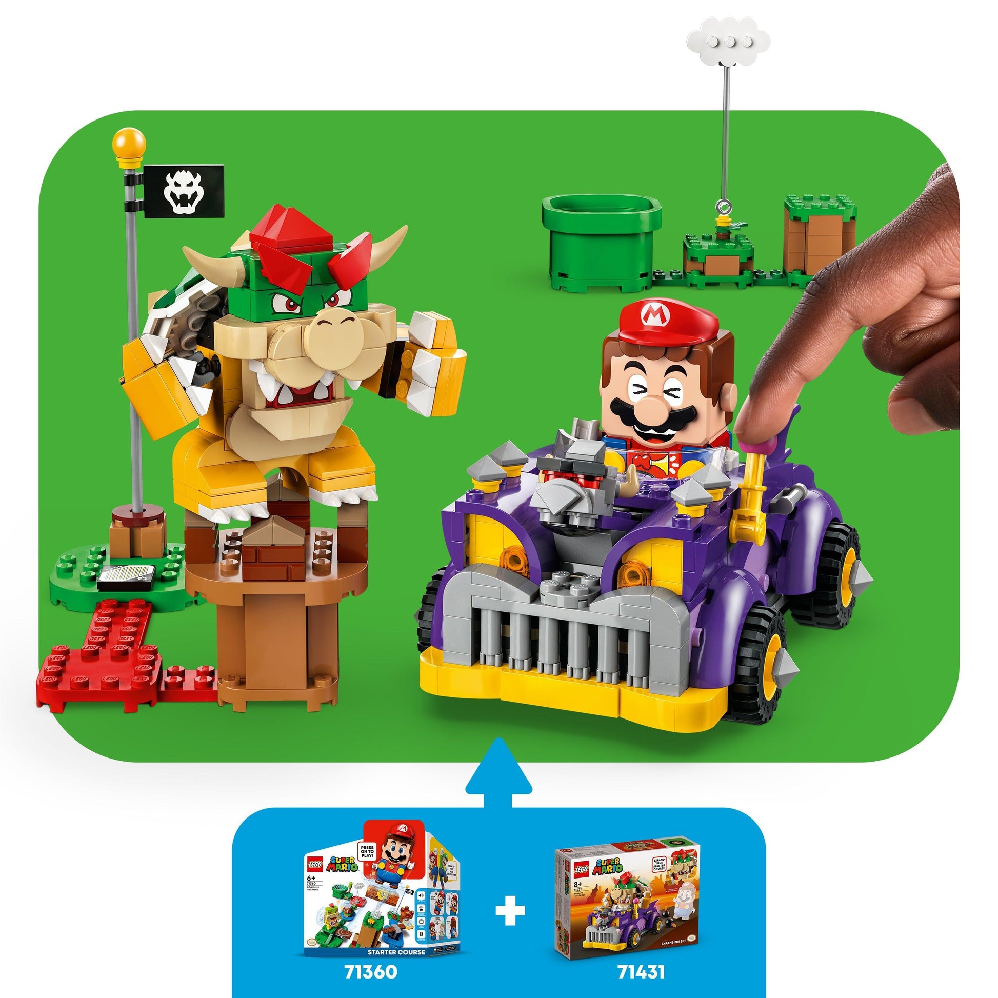 LEGO Uitbreidingsset: Bowsers bolide 71431 Supermario LEGO Super Mario @ 2TTOYS LEGO €. 25.49